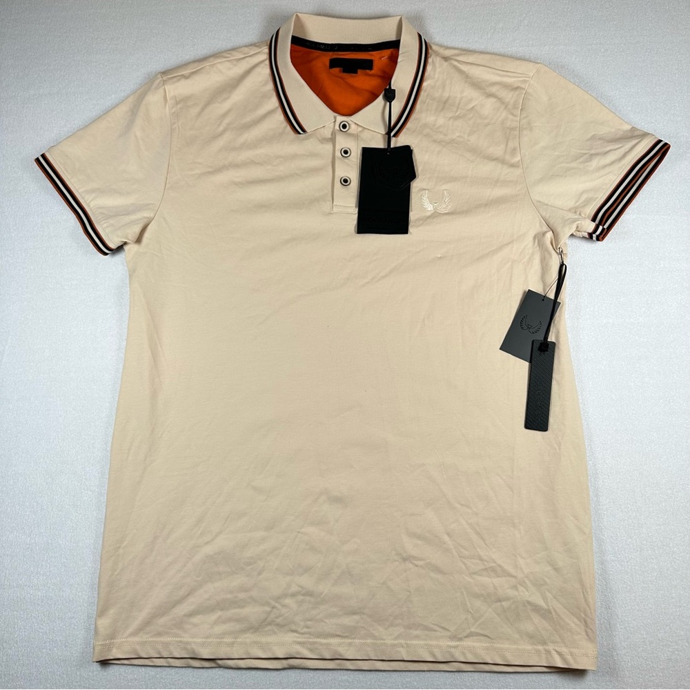 Nick Danger Polo Shirt L Sand/Black/Ginger